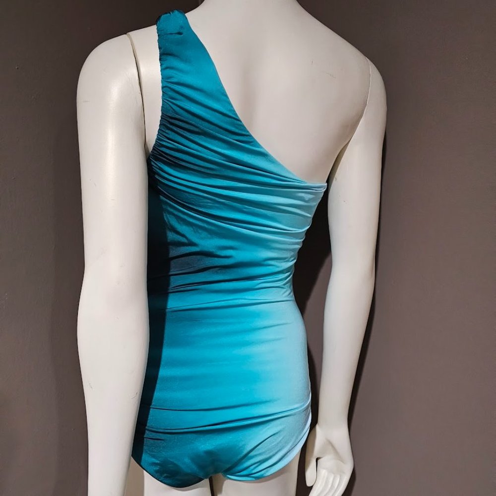La Blanca Ocean Oasis One Shoulder One Piece Swimsuit - Picture 4 of 11